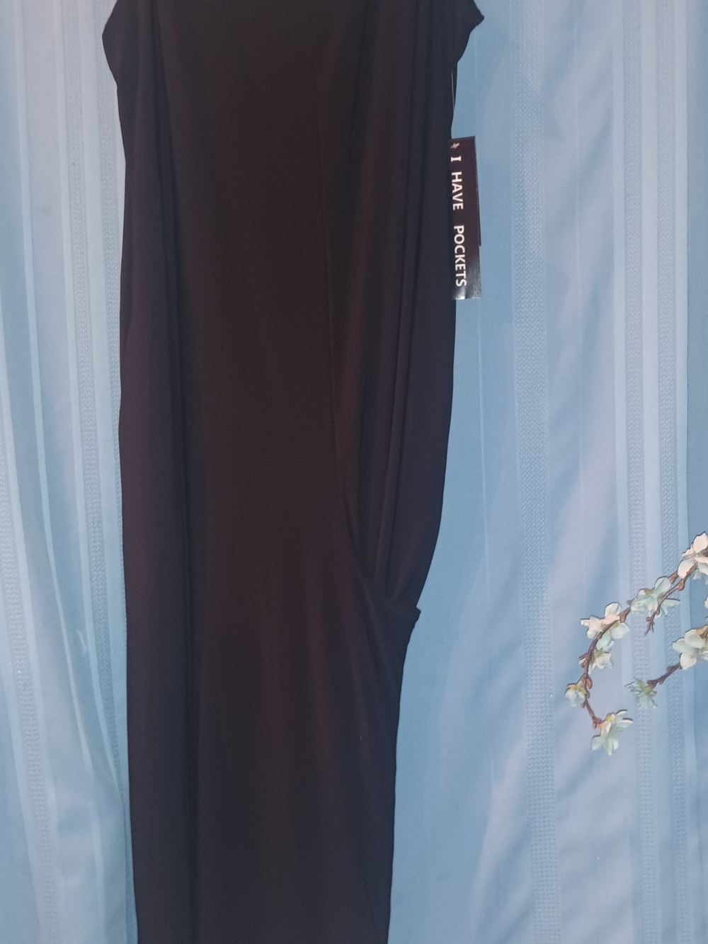 Women’s New Crossover Maxi Dress With Pockets